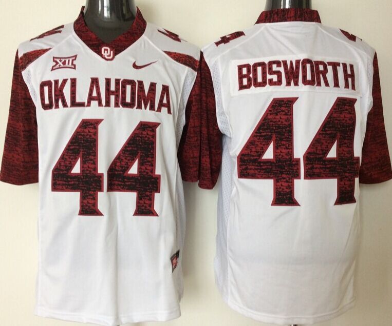 NCAA Youth Oklahoma Sooners White Limited 44 Bosworth jerseys